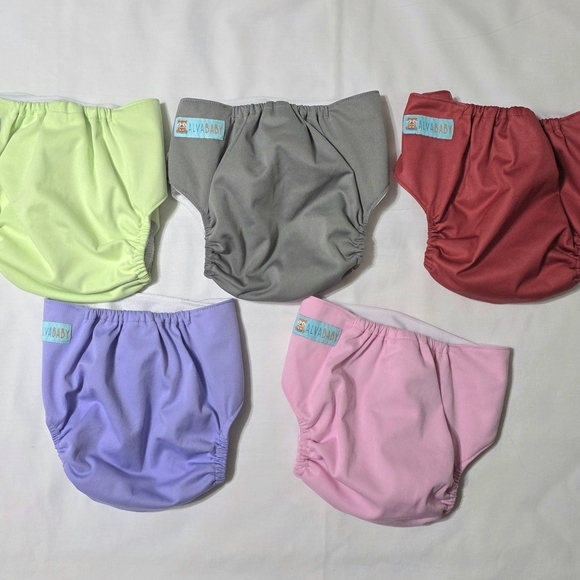 Colorful Reusable Cloth Diapers Set - Picture 3 of 3